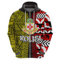 Tonga Kolisi Tonga Hoodie Ngatu and Geometric Pattern LT03 - Polynesian Pride