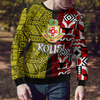 Tonga Kolisi Tonga Ugly Christmas Sweater Ngatu and Geometric Pattern LT03 - Polynesian Pride