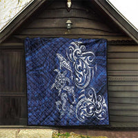 New Zealand Connecting with Seas Quilt Maori Tribal and Sea Animals Tattoo - White Glass Style LT03 - Polynesian Pride