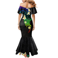 Polynesian Spiral Tribal Tattoo Mermaid Dress Fanciful Color