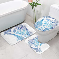 New Zealand Sea Animals Bathroom Set with Maori Koru Tribal Tattoo and Silver Ferns Galaxy Style LT03 - Polynesian Pride