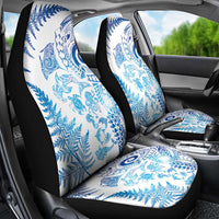 New Zealand Sea Animals Car Seat Cover with Maori Koru Tribal Tattoo and Silver Ferns Galaxy Style LT03 - Polynesian Pride