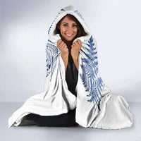 New Zealand Sea Animals Hooded Blanket with Maori Koru Tribal Tattoo and Silver Ferns Galaxy Style LT03 - Polynesian Pride
