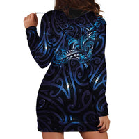 New Zealand New Year-Matariki Hoodie Dress Aotearoa Maori Tattoo Galaxy Sky LT03 - Polynesian Pride