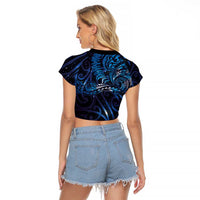 New Zealand New Year-Matariki Raglan Cropped T Shirt Aotearoa Maori Tattoo Galaxy Sky
