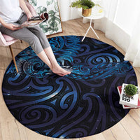 New Zealand New Year-Matariki Round Carpet Aotearoa Maori Tattoo Galaxy Sky