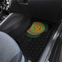 Vanuatu Tribal Tattoo with Namele Leaves Car Mats