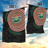 Penama Tribal Tattoo with Namele Leaves Garden Flag