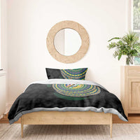 Torba Tribal Tattoo with Namele Leaves Bedding Set