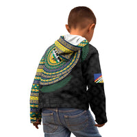 Torba Tribal Tattoo with Namele Leaves Kid Hoodie