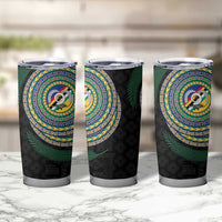 Torba Tribal Tattoo with Namele Leaves Tumbler Cup