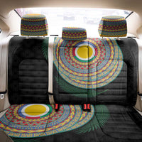 Shefa Tribal Tattoo with Namele Leaves Back Car Seat Cover