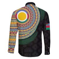 Shefa Tribal Tattoo with Namele Leaves Family Matching Mermaid Dress and Hawaiian Shirt LT03 - Polynesian Pride