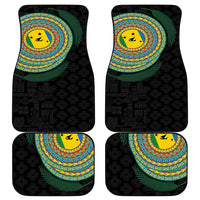 Malampa Tribal Tattoo with Namele Leaves Car Mats