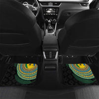 Malampa Tribal Tattoo with Namele Leaves Car Mats