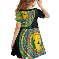 Malampa Tribal Tattoo with Namele Leaves Family Matching Mermaid Dress and Hawaiian Shirt LT03 - Polynesian Pride
