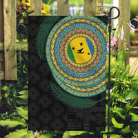 Malampa Tribal Tattoo with Namele Leaves Garden Flag