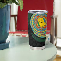 Malampa Tribal Tattoo with Namele Leaves Tumbler Cup