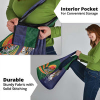 Manuʻa Islands and American Samoa Together Grocery Bag Rooster and Eagle Mascot National Map and Flag Style