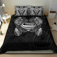 Super Samoan Traditional Tribal Art Tattoos Bedding Set Black Color - Polynesian Pride