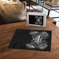 Super Samoan Traditional Tribal Art Tattoos Puzzle Black Color - Polynesian Pride