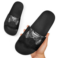 Super Samoan Traditional Tribal Art Tattoos Slide Sandals Black Color - Polynesian Pride