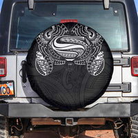 Super Samoan Traditional Tribal Art Tattoos Spare Tire Cover Black Color - Polynesian Pride
