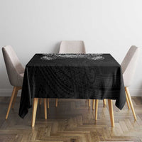 Super Samoan Traditional Tribal Art Tattoos Tablecloth Black Color - Polynesian Pride