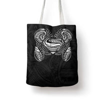 Super Samoan Traditional Tribal Art Tattoos Tote Bag Black Color - Polynesian Pride