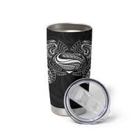 Super Samoan Traditional Tribal Art Tattoos Tumbler Cup Black Color - Polynesian Pride
