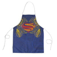 Super Samoan Traditional Tribal Art Tattoos Apron Blue Color - Polynesian Pride