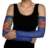 Super Samoan Traditional Tribal Art Tattoos Arm Sleeves Blue Color - Polynesian Pride