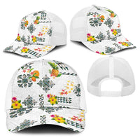 Hawaiian Quilts Baseball Net Cap Tropical Fruits and Plants