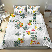 Hawaiian Quilts Bedding Set Tropical Fruits and Plants
