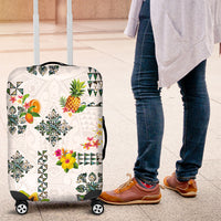 Hawaiian Quilts Luggage Cover Tropical Fruits and Plants
