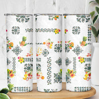 Hawaiian Quilts Skinny Tumbler Tropical Fruits and Plants