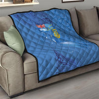 Tuvalu Heritage Quilt Map of the Islands and Polynesia Pattern