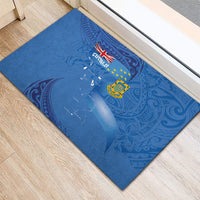 Tuvalu Heritage Rubber Doormat Map of the Islands and Polynesia Pattern