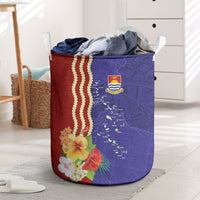 Kiribati Heritage Laundry Basket Map of the Islands and Polynesia Pattern