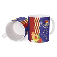 Kiribati Heritage Ceramic Mug Map of the Islands and Polynesia Pattern