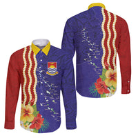 Kiribati Heritage Family Matching Summer Maxi Dress and Hawaiian Shirt Map of the Islands and Polynesia Pattern