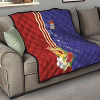 Kiribati Heritage Quilt Map of the Islands and Polynesia Pattern