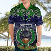 Personalised Pohnpei State Christmas Hawaiian Shirt Coat of Arms Beautiful Merry Xmas Snowflake LT03 - Polynesian Pride