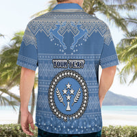 Personalised Kosrae Christmas Hawaiian Shirt Coat of Arms Beautiful Merry Xmas Snowflake LT03 - Polynesian Pride