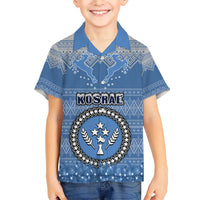 Personalised Kosrae Christmas Hawaiian Shirt Coat of Arms Beautiful Merry Xmas Snowflake LT03 - Polynesian Pride