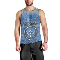 personalised-kosrae-christmas-men-tank-top-coat-of-arms-beautiful-merry-xmas-snowflake
