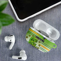 Cook Islands Va'a Race AirPods Case Te Tatau Tattoos Sporty Style Green-White Color - Polynesian Pride