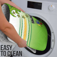 Cook Islands Va'a Race Bathroom Set Te Tatau Tattoos Sporty Style Green-White Color - Polynesian Pride