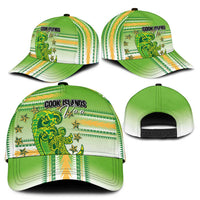 Cook Islands Va'a Race Classic Cap Te Tatau Tattoos Sporty Style Green-White Color - Polynesian Pride