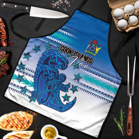Cook Islands Va'a Race Apron Te Tatau Tattoos Sporty Style Light Blue Color - Polynesian Pride